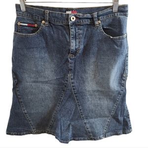 Tommy Jeans Skirt Denim Y2K Mini Jean Skirt
